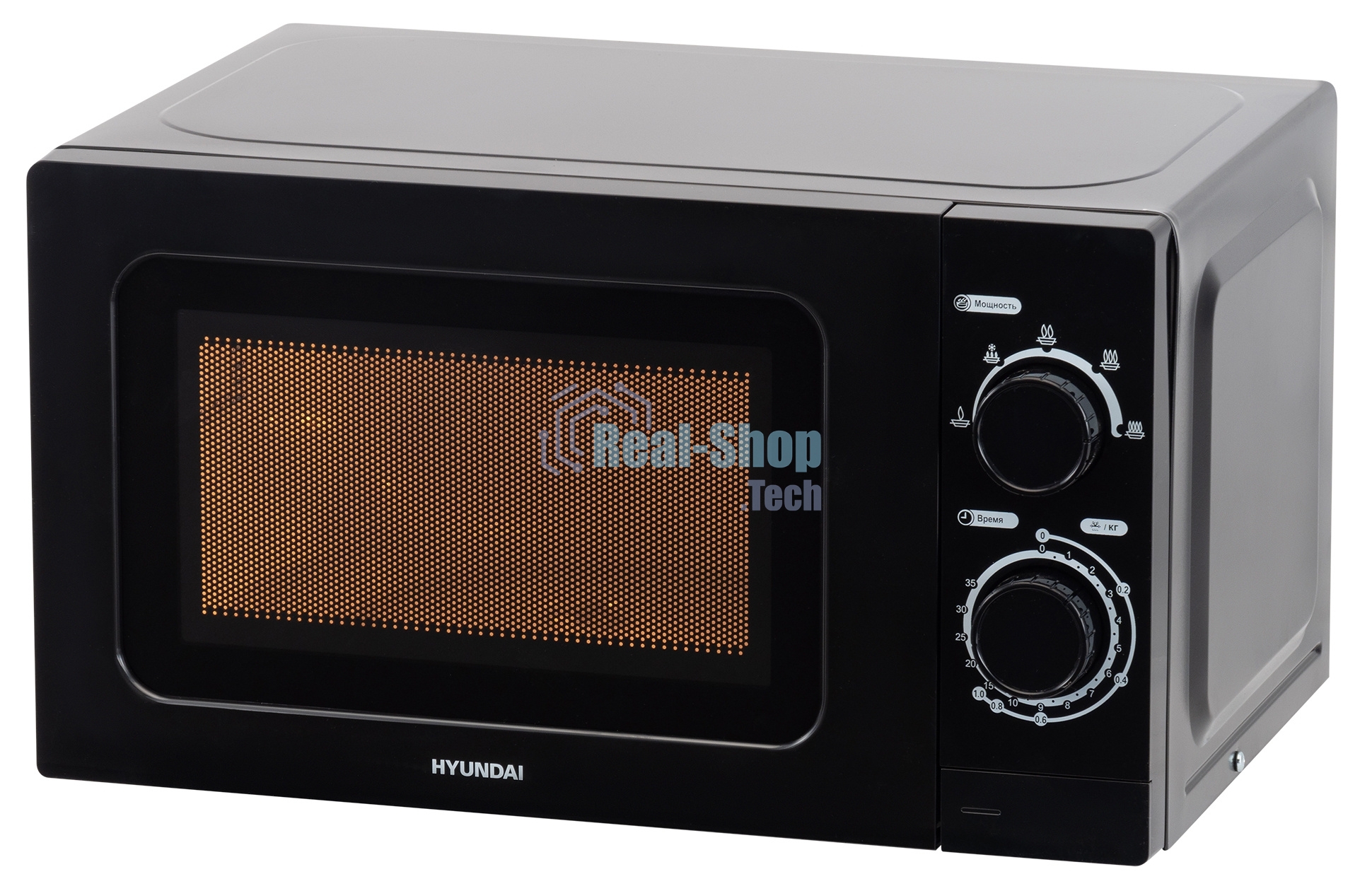 Микроволновая печь Hyundai HYM-M2065 черный 20л 700Вт поворотный механизм