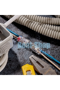 Экспресс-клемма Rexant СМК 2273-2x2R проходная разъемная 2 полюса 2х2-проводная 0,5-2,5 мм² (50 шт/уп)