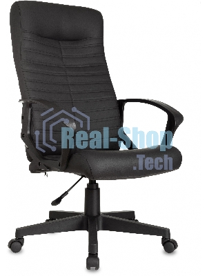 Кресло Бюрократ CH-480LT черный, экокожа