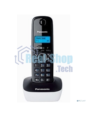 Телефон беспроводной (DECT) Panasonic KX-TG1611RUW (белый) АОН, Caller ID,12 мелодий звонка,подсветка дисплея,поиск трубки