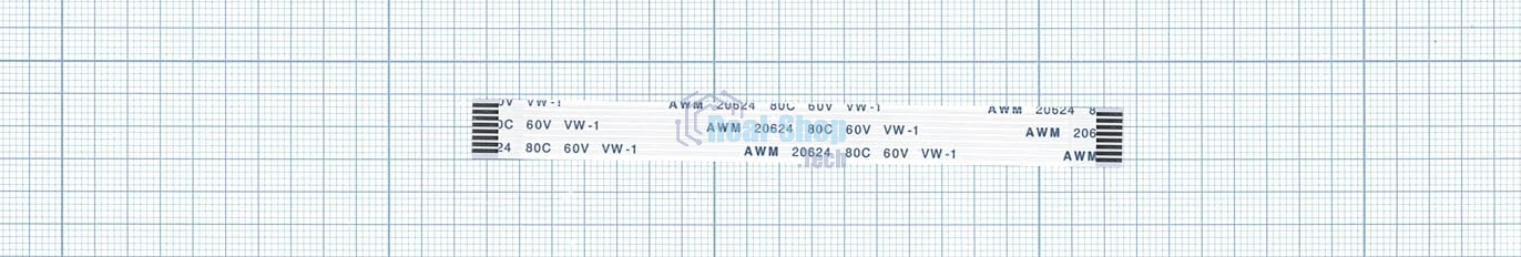 Шлейф универсальный 8pin, шаг 1мм, длина 10 см
