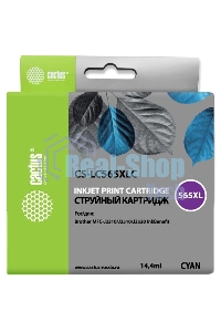 Картридж струйный Cactus CS-LC565XLC голубой для Brother MFC-J2510 (14,4 мл)