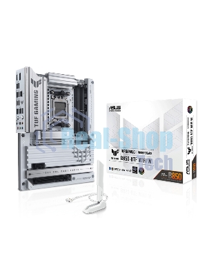Материнская плата ASUS TUF GAMING B850-BTF WIFI W, AM5, AMD B850, 4xDDR5, 4xSATA, 3xM.2, 1xPCIe 5.0 x16, 1xPCIe 4.0 x16, 1xPCIe 3.0 x1, 1xDP, 1xHDMI, 1x2.5Gb LAN, Wi-Fi 7, Bluetooth 5.4, 1xUSB-C 20Gbps, 3xUSB-A 10Gbps, 4xUSB-A 5Gbps, 2xUSB-A 2.0, 5x3.5 мм, 7.1, ATX