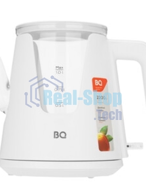 Электрочайник BQ KT0046DW белый, 1 л, 2200 Вт, скрытый нагревательный элемент