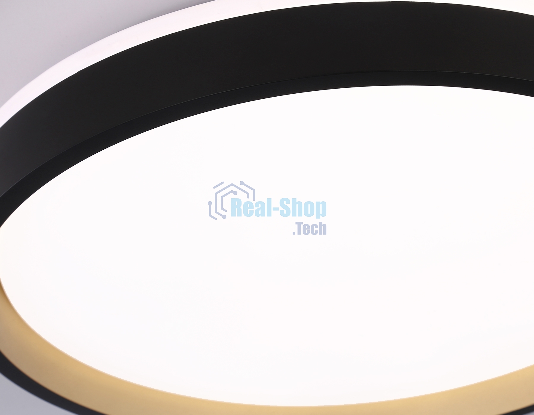 Светодиодный светильник RGB Ambrella light FZ610 BK/GD черный/золото IP20 66W 3000K-6500K+RGB D490*85 (ПДУ ИК)