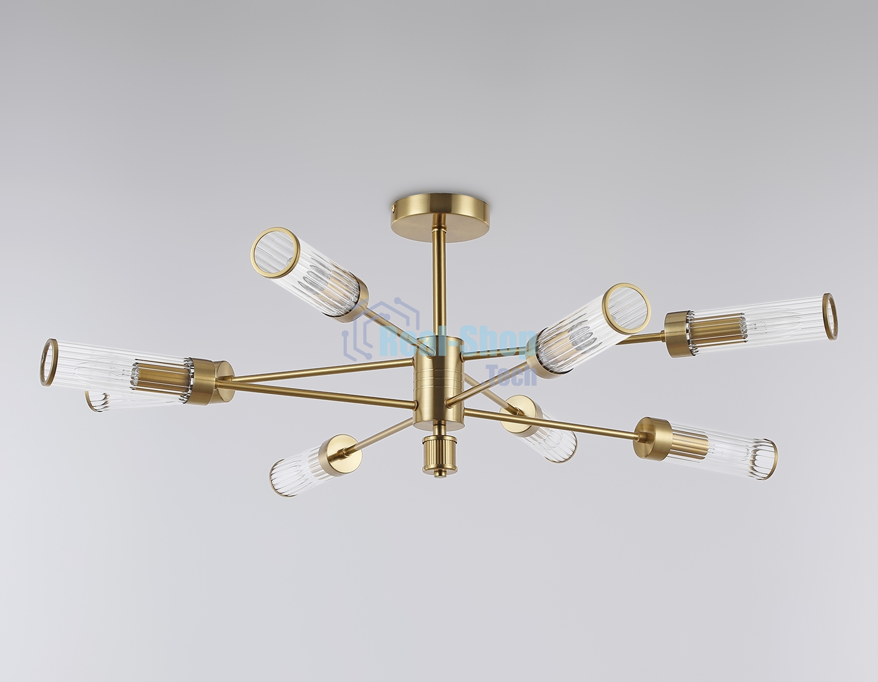Люстра Ambrella light LH55162/8 BS/CL латунь/прозрачный E14/8 max 40W D930*330