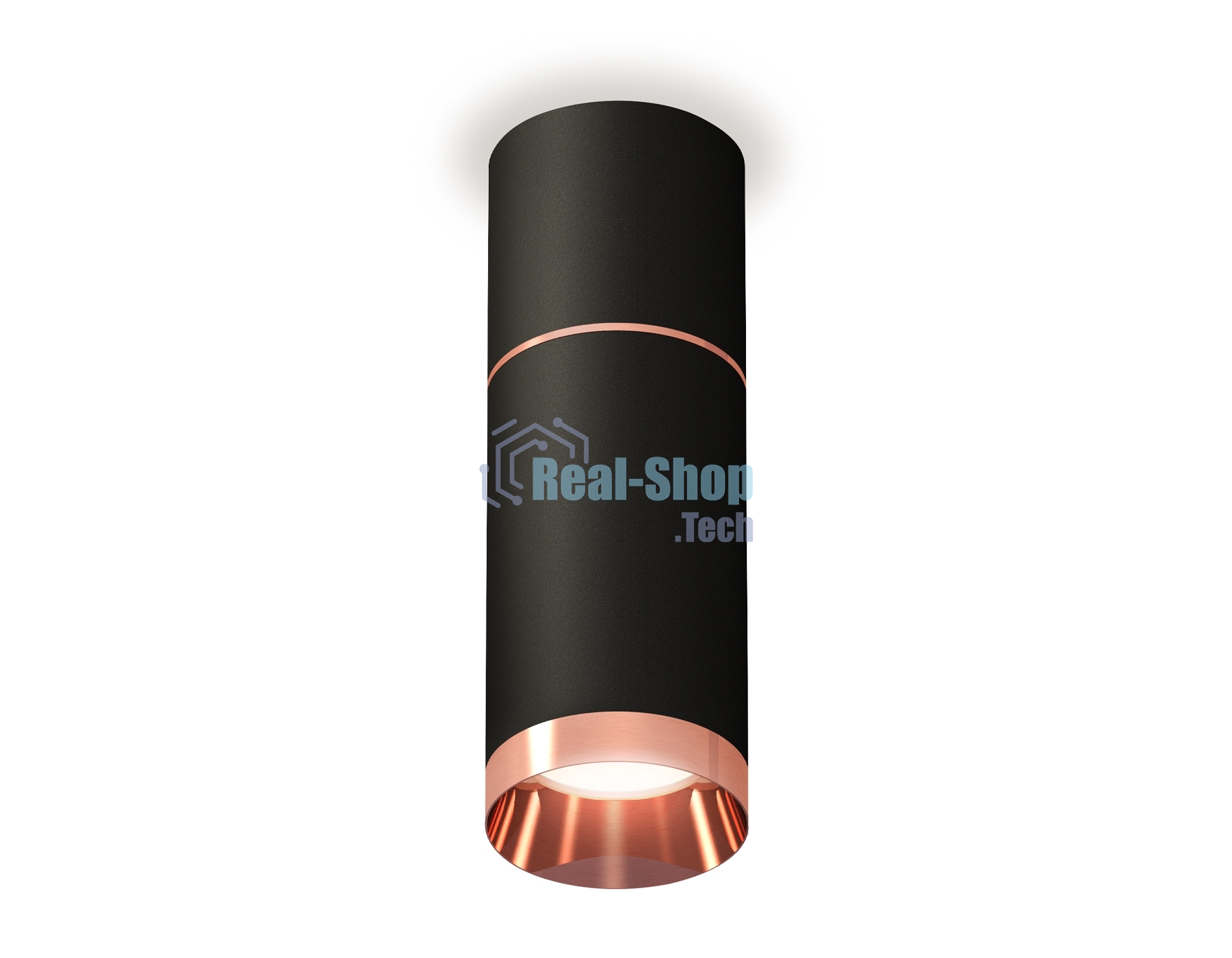 Светильник Ambrella Light XS6323063 SBK/PPG черный песок/золото розовое полированное MR16 GU5.3 (C6302, A2063, C6323, N6135)