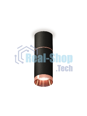Светильник Ambrella Light XS6323063 SBK/PPG черный песок/золото розовое полированное MR16 GU5.3 (C6302, A2063, C6323, N6135)