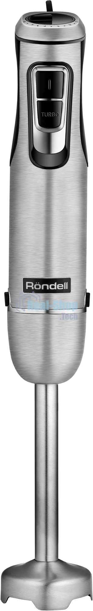 Блендер погружной Rondell RDE-1307 черный/серебристый, 1200 Вт, 6 скоростей, турбо