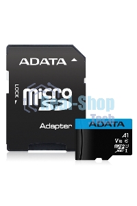 Флеш карта microSD 64Gb ADATA microSDHC Class 10 UHS-I A1 100/25 MB/s (SD адаптер)