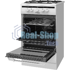 Плита газовая Hansa FCGW51001 белый, конфорок 4 шт, духовка 56 л, 50 см x 85 см x 60 см