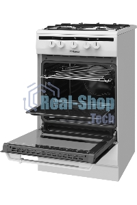 Плита газовая Hansa FCGW51001 белый, конфорок 4 шт, духовка 56 л, 50 см x 85 см x 60 см