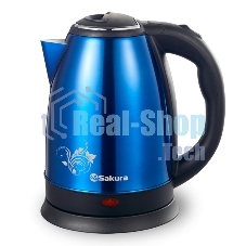 Чайник электрический Sakura SA-2134BL (1.8) син металл+черн д