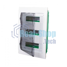 Бокс СП EASY9 встраив. с прозрачной дверью 3ряда 36мод. SchE