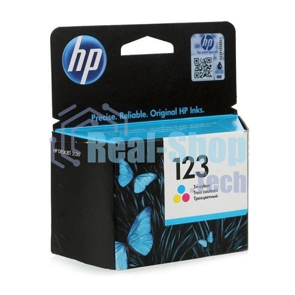 Картридж струйный HP 123 F6V16AE многоцветный, 100 стр., для HP DJ 2130
