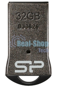 Флешка USB Silicon Power R/W 32Gb Touch T01 SP032Gb,UF2T01V1K USB 2.0 черный/серебристый