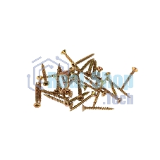 Саморез универсальный Kranz 4х30, желтый цинк, пакет (1000 шт/уп)