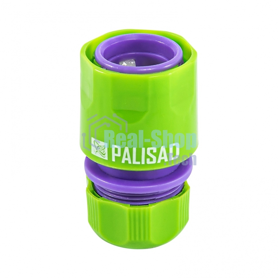 Соединитель пластмассовый быстросъемный для шланга Palisad 1/2
