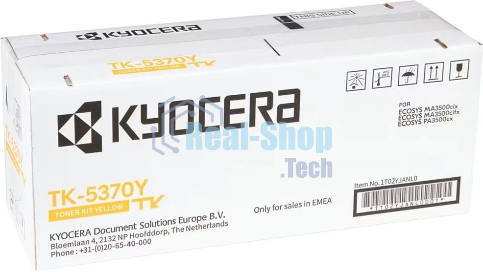 Картридж лазерный Kyocera TK-5370Y 1T02YJANL0 желтый (5000 стр.) для Kyocera PA3500cx/MA3500cix/MA3500cifx