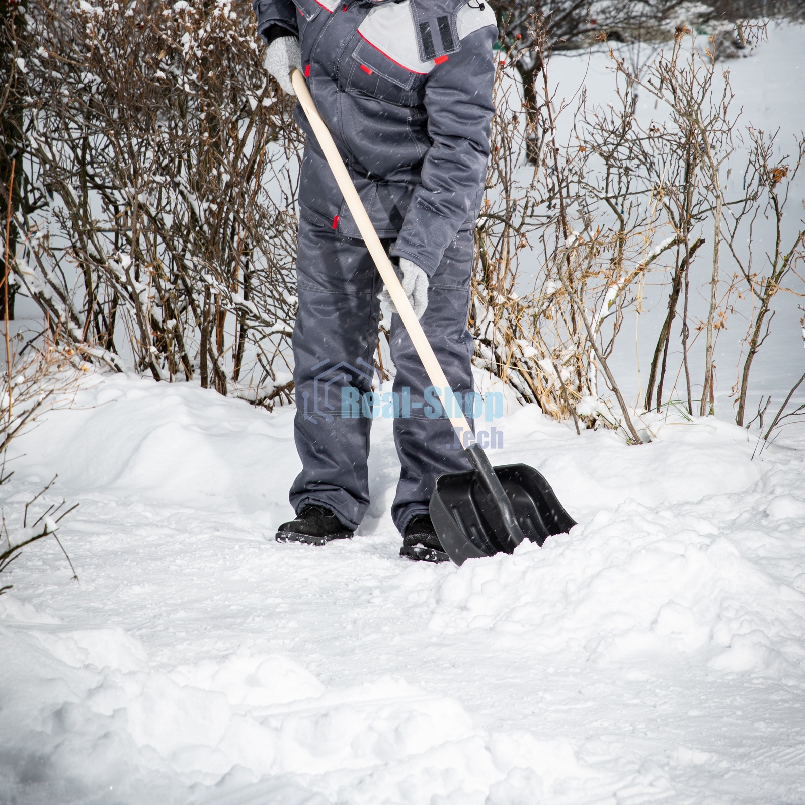 Лопата Сибртех снеговая 400 х 360мм, 1300 гр