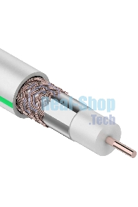 Кабель коаксиальный PROconnect SAT 703 B, Cu/Al/Cu, 64%, 75 Ом, бухта 100 м, белый