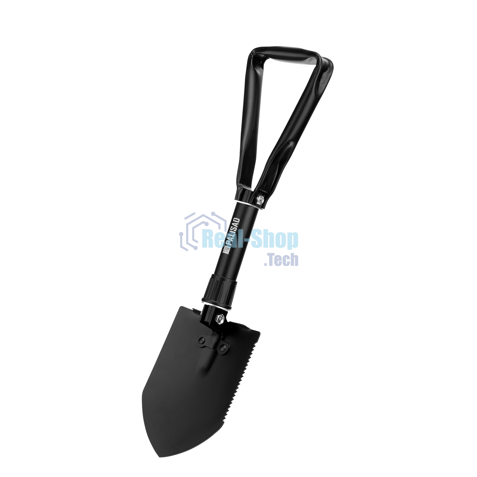 Лопата походная Palisad 150х200х253-620 мм, цельнометаллическая, складная в чехле