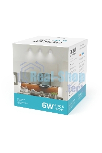 Светильник Gauss Overhead накл цил 6W 420lm 4100K 170-240V IP20 68x75мм белый с расс LED