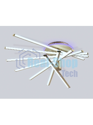 Потолочный светодиодный светильник Ambrella light FL6244 GD золото 125W 3000K-6400K+RGB 900*750*230 (ПДУ ИК)