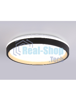 Светодиодный светильник RGB Ambrella light FZ610 BK/GD черный/золото IP20 66W 3000K-6500K+RGB D490*85 (ПДУ ИК)