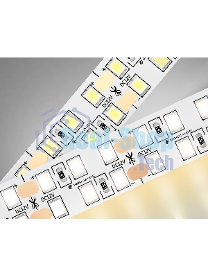 Светодиодная лента Ambrella light GS1601 2835 240Led/ 19.2W m/ 12V IP20 3000K/ 5000*14*1.2mm (2 конт.)