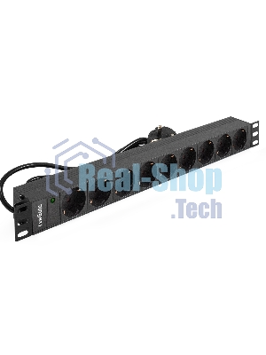 Блок розеток горизонтальный ExeGate ServerPro PDU-19H905 Al-9S-EU3, 19