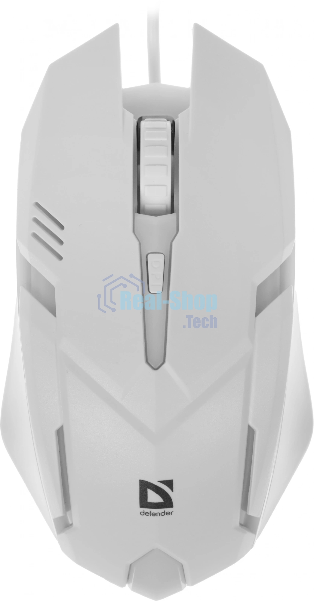 Мышь проводная Defender Cyber MB-560L белый, 1200 dpi, USB, кнопки - 3