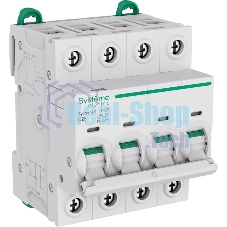 Выключатель автоматический 4П 25А характеристика C 6кA 400В Systeme Electric Systeme9 (кратно 1)