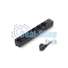 Сетевой фильтр ExeGate EX119395RUS SP-6-5B (6 розеток, 5 м, евровилка, черный)