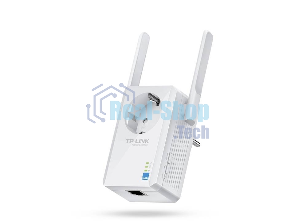 Сетевой адаптер TP-Link SOHO TL-WA860RE 300Mbps Wireless N Wall Plugged Range Extender with AC Passthrough, QCA(Atheros), 2T2R, 2.4GHz, 802.11b/g/n, 1 10/100Mbps LAN port, Range Extender button, Range Extender mode, suppo поставляется без кабеля RJ-45