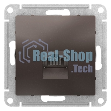 Механизм розетки компьютерной AtlasDesign RJ45 мокко SchE ATN000683