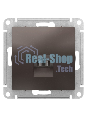 Механизм розетки компьютерной AtlasDesign RJ45 мокко SchE ATN000683