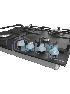 Газовая варочная панель Gorenje G641EXB, 4 конфорки, металл, черный