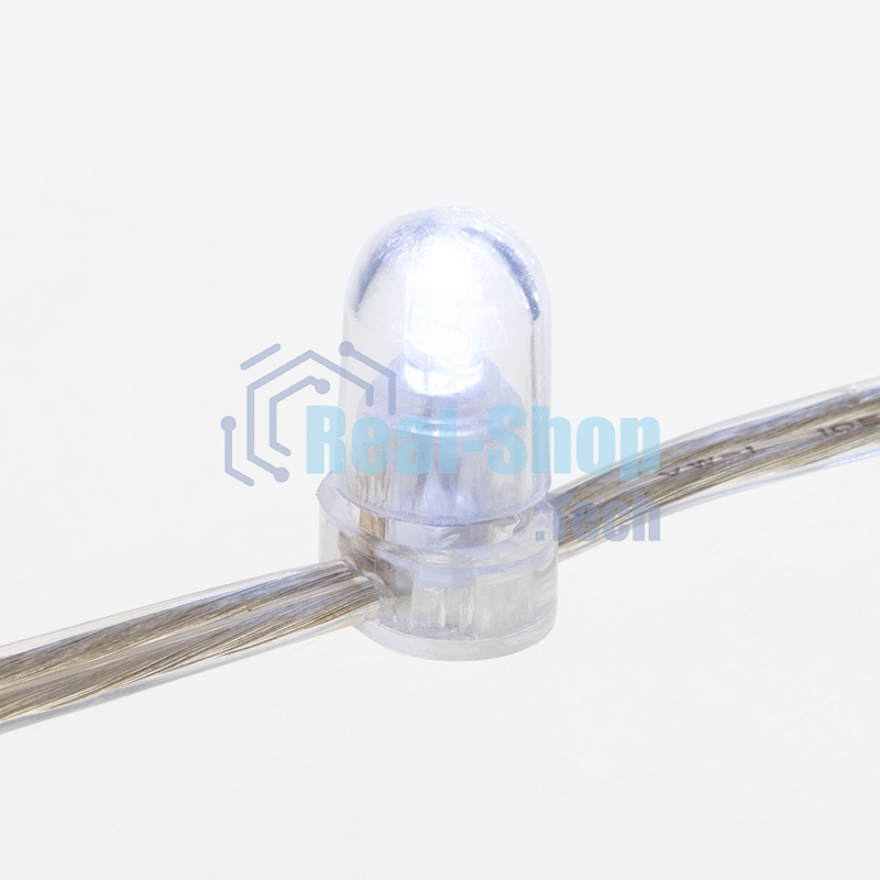 Гирлянда Neon-night LED Клип-лайт 12 V, прозрачный ПВХ, 150 мм, цвет диодов белый