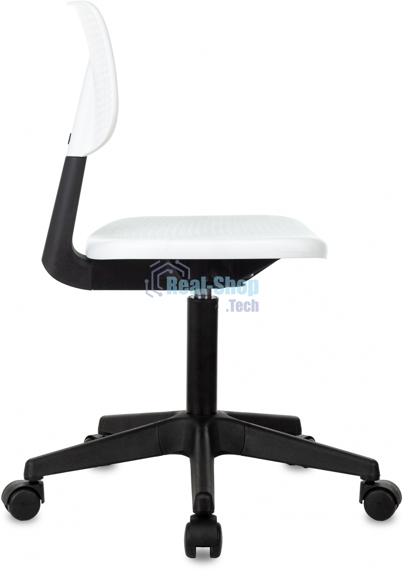 Кресло детское Бюрократ CH 200 белый пластик крестов. пластик