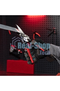 Ножницы по металлу Matrix, удлиненные, 290 мм, прямой рез, CrMo, 2-комп.обрезиненные рук-ки, PRO