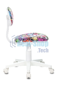 Кресло детское Бюрократ CH-W201NX мультиколор маскарад, крестовина пластик, пластик белый