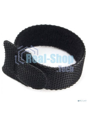 Хомуты-липучки на основе ленты Velcro VT-145x11BK 145 x 11 мм, черные (12 шт.)