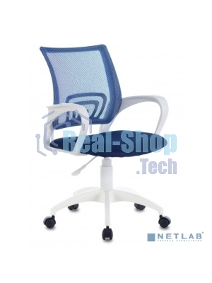 Кресло Бюрократ CH-W695NLT TW-05N TW-10N темно-синий, сетка/ткань, 120 кг, механизм качания