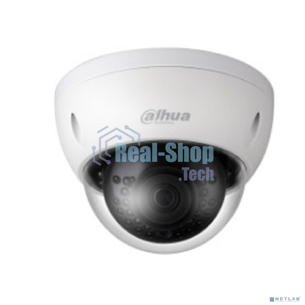 Уличная купольная IP-видеокамера Dahua 2Мп; 1/2.8” CMOS; объектив 2.8мм; механический ИК-фильтр; чувствительность 0.01лк@F2.0; сжатие: H.265+, H.265, H.264+, H.264, MJPEG; 2 потока до 2Мп@25к/с; ИК-по