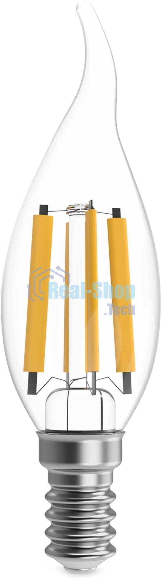 Лампа филам. Gauss Filament 13Вт цок.:E14 свеча св.свеч.бел.теп. (упак.:10шт) (104801113)