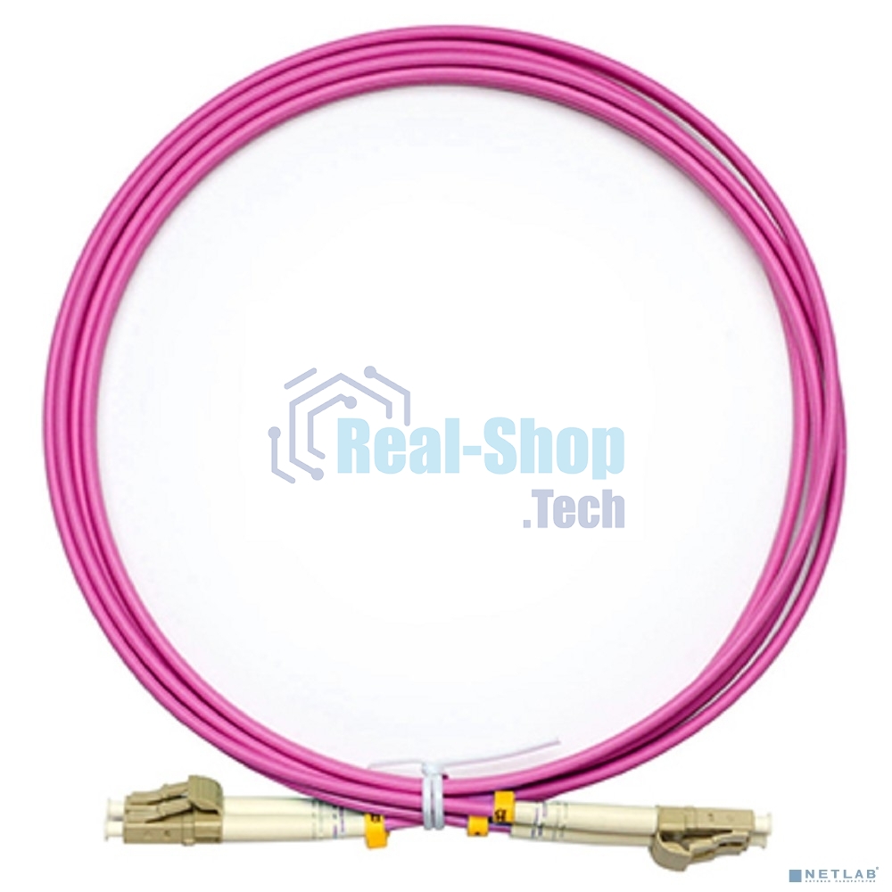 Шнур оптический Cabeus FOP-50-OM4-LC-LC-2m duplex LC-LC 50/125 мм OM4 2м LSZH