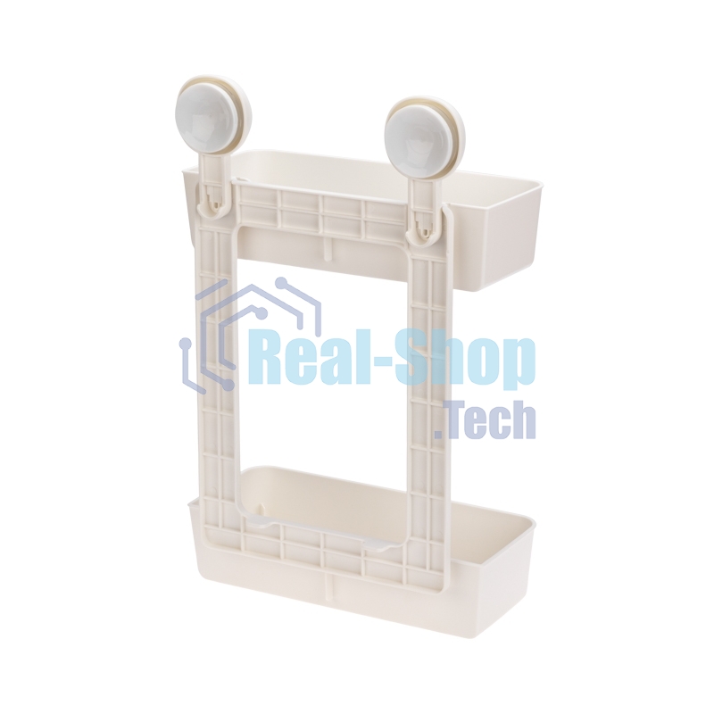 Полка двухъярусная настенная HALSA HLS-F-110W на вакуумной присоске