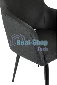 Кресло офисное Бюрократ CH-380F черный, эко.кожа, на ножках металл