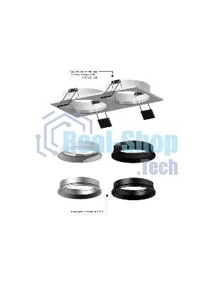 Корпус светильника C6526 SBK черный песок 160*80*H25mm MR16 GU5.3